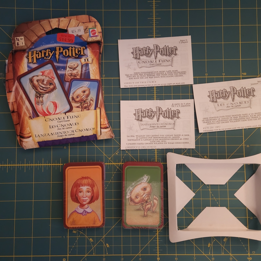 Harry Potter Gnome Fling Card Game